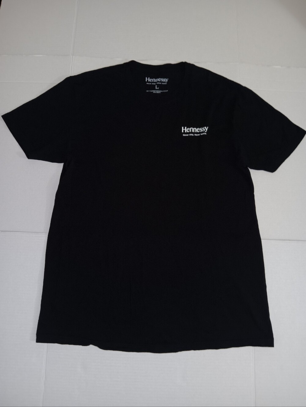 HENNESSY (NEVER STOP. NEVER SETTLE.) CREWNECK KINGSPUN COTTON FINE JERSEY